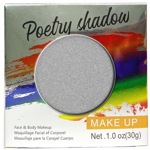 Maquillaje Facial y Corporal Profesional | Pintura de Color Profesional | Pintura Facial para Niños, Adultos, Disfraces, Festivales, Halloween 30G (Gris)