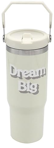 Lesser & Pavey Cream Drinks Tumbler 900ml for Cold & Hot Drinks | Stylish Tumbler Drinking Glasses for Water & Cold Drinks | Lovely Tableware Glass Gifts for Women & Men