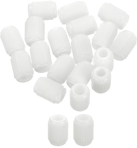 sourcing map 100Pcs 0.39x0.59 Hinge Dowels, Plastic Dowel Insert for Cabinet Door Hinges Furniture Connections, White