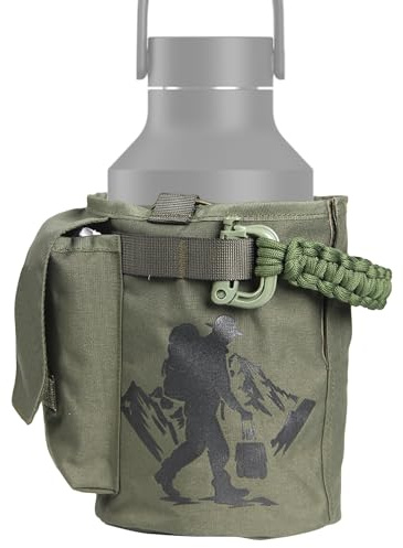 Sac pour bouteille d'eau, pochette de support pour bouteille, 20 x 14 cm, sac d'hydratation isotherme, grande capacité de 2 L, tissu Oxford rafraîchissant résistant déchirures, parfait pour la