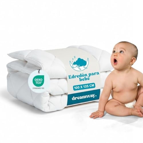 DREAMWAY Couette Bébé 300gr/m2 – Enfant – 100x135 cm