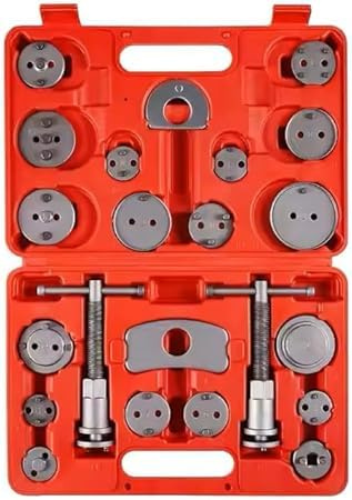 KLAWA Bremskolbenrücksteller Set 22 TLG – Universal Bremssattel Werkzeug mit Rechts/Links Gewinde – Für PKW, VW, Audi, BMW – Profi Bremskolben Rücksteller inkl. Koffer