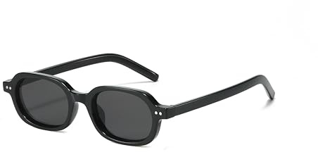 Hviomru 90er Retro rechteckige Sonnenbrille – Vintage für Damen & Herren