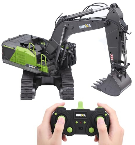 CHICIRIS Pelle RC échelle 1:14, Véhicule de Construction Métallique à 22 | Pince en Alliage, Télécommande 2,4 G, Articulations de Bras Indépendantes, Pneus à Chenilles en Caoutchouc, Autonomie de 35