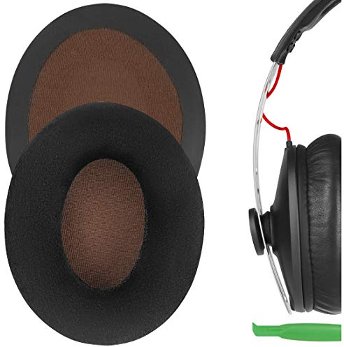 Geekria Comfort Velour Ersatzohrpolster für Sennheiser Momentum On-Ear Kopfhörer Ohrpolster, Headset Ohrpolster Ersatzteile (Schwarzer Samt)