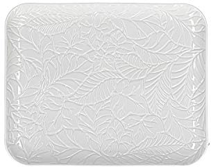 La Porcellana Bianca - Vassoio Rettangolare in Gift Box - Arredo Casa, Cucina - Linea Bosco - Idea Regalo - Porcellana - 20x24,5xh2 cm