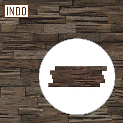 INDO Holz Wandverkleidung Wandverblendung FSC Axewood Charred Fläche 0,5 m²