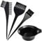 SKYTE 4pcs Hair Colouring Brush and Bowl Set Hair Dyeing Tool Set, Brush Double-sided Colouring Comb and Bowl Set Kit DIY Salon