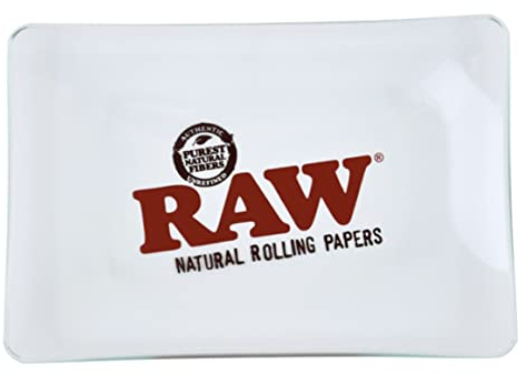RAW Glass Rolling Tray Clear - Small