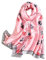 Silk scarf Women Shawl Yellow Scarf Stain Neckerchief Head Wrap Thin Scarf Ladies Beach Shawl Vintage Bridal Chiffon Scarf Muslim Colorful Cloth Christmas Decorations Scarf Belt (Leaf)