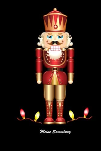 Mein Notizbuch Geschenkidee Notizheft Schreibheft Bestandsbuch Inventarbuch 6 x 9 Zoll DIN A5 100 Seiten Linien zum katalogisieren ihrer Sammlung ... Pyramiden Rentiere Lichterketten Engel Stern