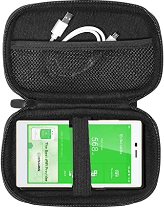 GlocalMe kleine Tasche mit Netztasche für Kabel oder andere, für GlocalMe Mobile Hotspot, kompatibel mit GlocalMe G4 Pro, DuoTurbo, UPP und U3, Nicht geeignet für Numen Air, Schutzhülle Case