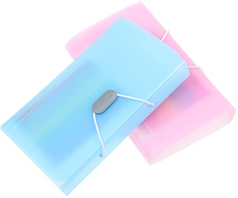 Operitacx Quittungsorganisator 2 Pcs 13 Akkordeon Datei Organizer A6 - Gutschein- Organisator Brieftasche Mini Erweiterung Dateiordner für Karten Quittungssteuerelement Rechnungsorganisator