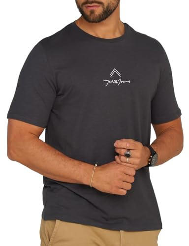 JACK & JONES Herren T-Shirt Marc Infinity O-Neck Shirt Navy Dark Grey-L