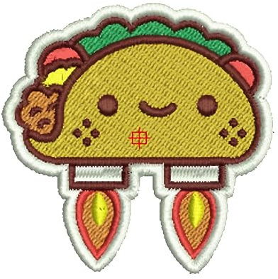 Cute Rocket Embroidered Iron On/Sew On for Backpack, Hat, Jacket, Hoodie, Iron On Embroidered Patch…