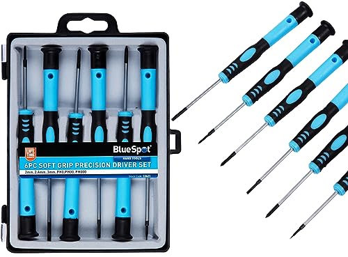 6X BlueSpot Precision Screwdriver Set | Jewellers | Model Makers | Appliances | Watches | Garage | Workshop | Mechanics | Repair | Magnetic Tip | Engine | Hand Tools | DIY | UK Free P&P
