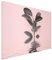 Arcondo Leinwandbild Canvas Abstrakt Gummibaum im Wasser Pink 70 cm x 70 cm
