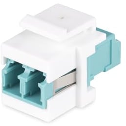 StarTech LC Glasfaser Keystone Kupplung, Duplex UPC, LC auf LC, Patchpanel | LWL Kupplung, Singlemode, Multimode, 100Gbps, keramische Huelsen, Wandplatte, werkzeuglos