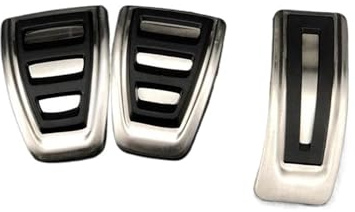 Bremse Fußplatten Auto-Styling-Zubehör Für A6 (4F) Für C6 Für S6 2007–2012, Edelstahl, Modifiziertes Pad, Gaspedal, Bremse, Kupplung, Fußstützenpedal Bremspedalabdeckung (Farbe : Gas Clutch Brake 3pc