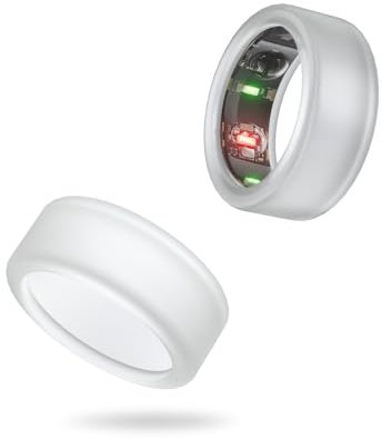 BandSmith Silikonringhülle kompatibel mit Oura Ringschutz, elastische Hülle für Oura Ring Gen 4/3 Workout – patentiert geschützt (transparent + transparent, S für 678910)