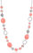 FULU AUTUMN Collier de Perles Long en Argent - Collier Boheme avec des Cristaux et des Perles en Pierre Naturelle Bijoux Fantaisie - Belle Idée de Cadeau de Fête Des Mères(Pink)