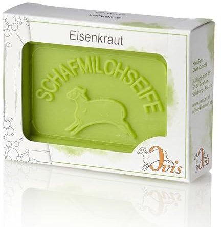 Schafmilchseife Ovis Verpackt 100g Eisenkraut Naturseife Seife Schafmilch Ohne Zusätze Empfindliche Haut Reinigung und Pflege