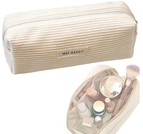 Federmäppchen Schulmäppchen Cordstoff Teenager Beige Aesthetic