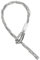 sourcing map 13-18mm OD Cable Pulling Socks Grip 0.59m Single Head Side Pull Wire Mesh Puller Socks Grip Stainless Steel Wire Pulling Tools
