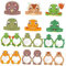 GREENADSCAPE 1 Satz Dinosaurier-geburtstagsmütze Hüte Für Kinder Brillenfassungen Für Kinderpartys Dino-partyzubehör Dinosaurier-Brille Partyzubehör Für Kinder Schicker Hut Waldtierhut Papier