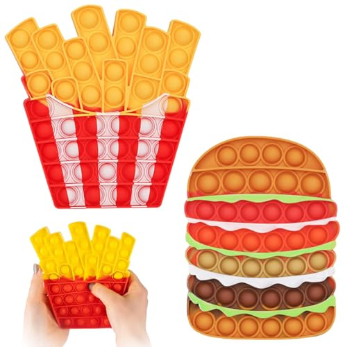 2 Pack Pop Fidget It Toy | Popit Jeux Pas Cher | Poppit Jouets Anti Stress pour la Concentration et Le Calme | anti stress enfant