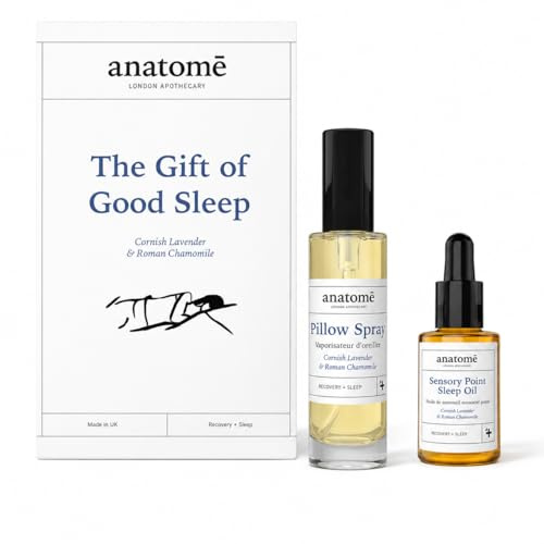 anatomē Lavender Sleep Gift Set, Pillow Spray 50ml + Sensory Point Oil 30ml