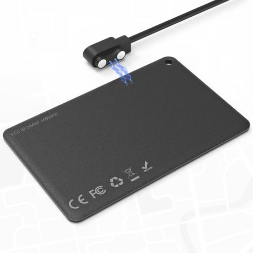 LONGTOO Smart Wallet Tracker Card (Charger included), Bluetooth Anti-loss Thin Wallet Finder Card, Rechargeable Long Distance Wallet Locator, Wallet Item Finder Work With Apple Find My(only ios)
