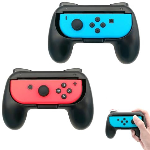 Auirshiky 2 Pack Grip Holder per JoyCon Switch, Grip gommati compatibili con Nintendo Switch per JoyCon, Grip Holder Gaming Controller Comfort Gamepad Grips per Switch Joy-Con Controller