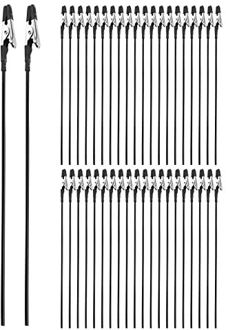 Krytavo 40PCS Coccodrillo Clip Spiedi per Pittura di Modello per Aerografo un Spruzzo Hobby Parti di Modellazione per Carta DIY Photo Memo