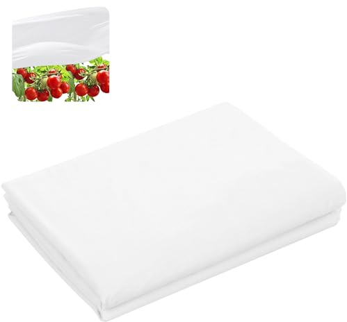 DECOHS Toile de Protection Solaire pour Plantes de Jardin - 20 x 3 m - en Non-tissé - Réfraction de la lumière Blanche - Protection Solaire pour Plantes et légumes Contre la lumière directe du Soleil