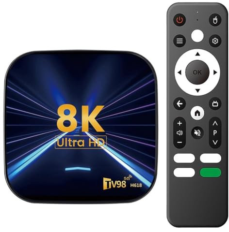 GETBSTOOP Android 14 TV Box 8K HD Media Player 2.4G/5G Dual WiFi Android Box (UK 32GB)