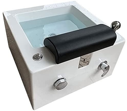 Pedicure Foot Spa - Portable Bathtub for Feet with Massage Function - Acrylic Chair Shampoo Sink Foot Shower for Salon Use