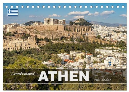 Griechenland - Athen (Tischkalender 2026 DIN A5 quer), CALVENDO Monatskalender: 12 wunderbare Monate mit der sehenswerten griechischen Hauptstadt Athen. (CALVENDO Orte)