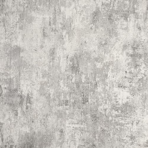 Charcoal Grey Concrete Effect Wallpaper Thick Textured Distressed Concrete Design Industrial Cement Metallic Glitter Wallpaper Decorative Luxury Wall Paper Roll for Living Room Hallway Bedroom