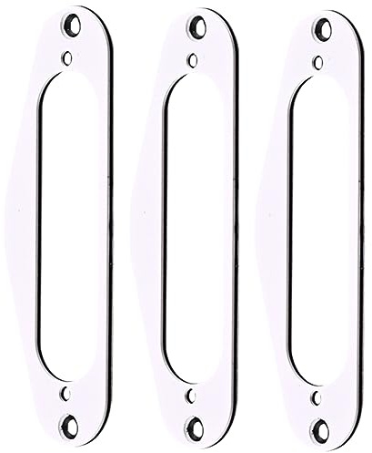 HANABASS 3 Stück Gitarren Tonabnehmerringe Single Coil aus Metall Ersatz Pickup Ringe mit 70x18,5mm Innendurchmesser Langlebiges Musikinstrumentenzubehör für E-gitarren