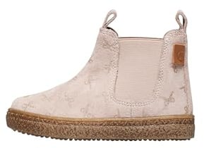 Naturino Chelsea boots casual in suede, Rosa cipria- 24