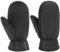 Lipodo Fäustlinge mit Teddyfutter Damen/Herren - Leicht Gummierte Innenseite - Damenhandschuhe - Herrenhandschuhe - Gefütterte Handschuhe Herbst/Winter - Fausthandschuhe schwarz XL