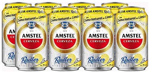 Amstel Radler Limon Cerveza - Pack de 8 Latas x 330 ml -Total: 2.64 L