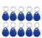 HFeng 125 kHz T5577 / EM4305 RFID-Schlüsselanhänger, beschriftbar, NFC-Etiketten, Token, Näherungskennung, Zugangskontrolle, Schlüssel, Fob-Karte für Sicherheitseingangssystem, Farbe Blau (50)