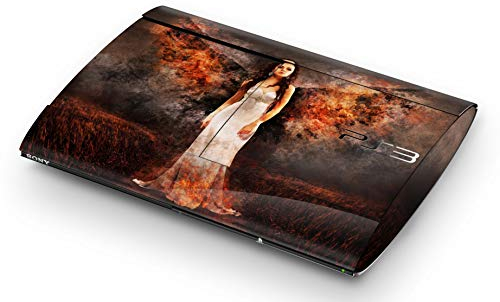 Skins4u Aufkleber Design Schutzfolie Vinyl Skin kompatibel mit Sony PS3 Playstation 3 Super Slim Erzengel