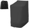 Housse Chaise Jardin Empilables 210D Oxford Imperméable, Couverture de Protection pour Fauteuils Patio Extérieur avec Corde Ajustable 114x85x65cm (210D, Noir)