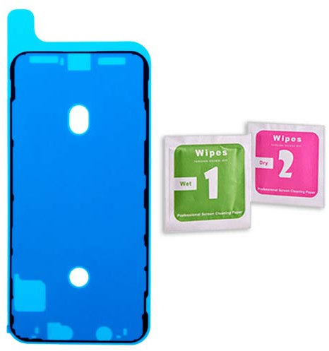 Infigo Patin adhésif pour Apple iPhone XS - Joint adhésif pour écran et boîtier (iPhone XS, noir)