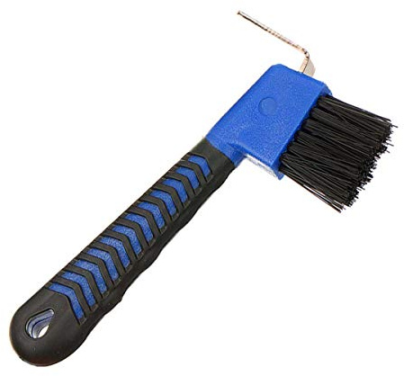 BOTH WINNERS Horse Hoof Pick Brush with Soft Touch Handle (Royal Blue)