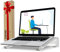 KYQEE Soporte ergonómico de aluminio para computadora portátil, soporte ventilado compatible con MacBook Air Pro, Dell XPS, HP, más de 11 a 17.3 pulgadas para trabajar desde casa