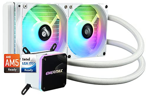 Enermax Liqmax III 240MM Raffreddatore di liquido RGB AIO ACU indirizzabile - Bianco